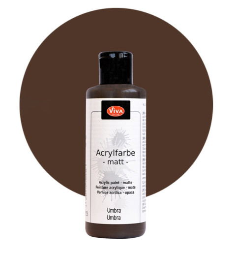 Acrylfarbe matt umbra