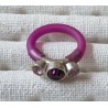 Ring mit Swarovski Steinen lila/flieder