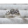 Ring mit Swarovski Steinen silber/transparent