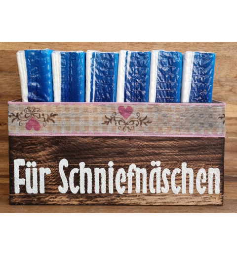 Taschentuch Böxli " Schniefnäschen " geflammt