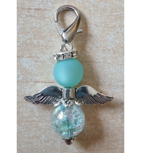 Perlen Engel transparent/mint