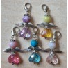 Herz Perlen Engel transparent/rosa