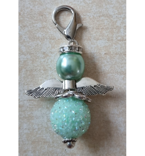 Glitzer Perlen Engel mint