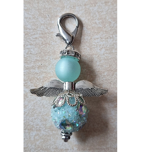 Perlen Engel glitzer/Herz mint