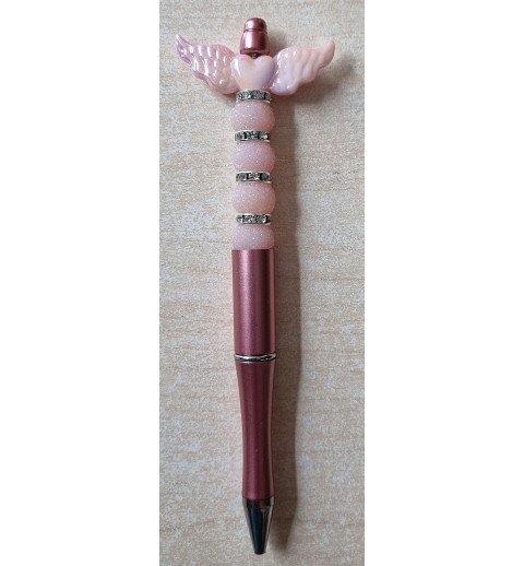 Kugelschreiber mit Flügel rosa