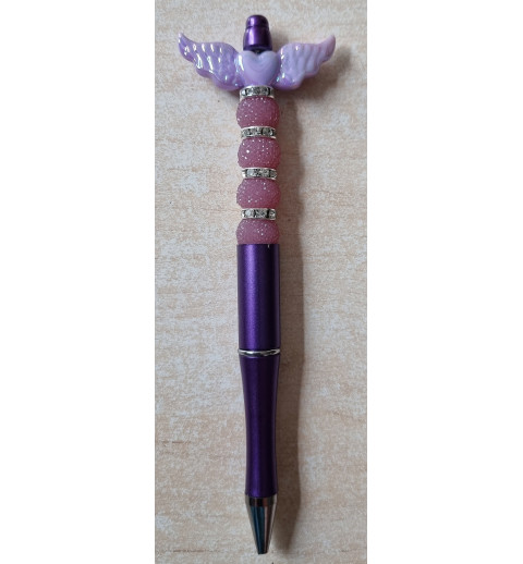 Kugelschreiber mit Flügel violette