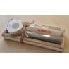 Kerzen Set " Kleines Dankeschön " grau/creme