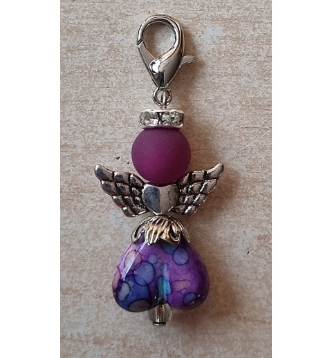 Herz Perlen Engel violette/bunt