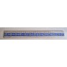 Holz Lineal Edelweiss/blau kariert
