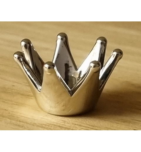 Kunststoff Krone silber