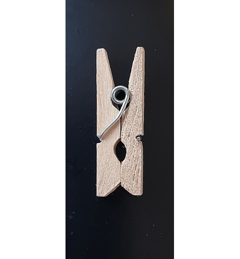 Mini Holzklammer natur