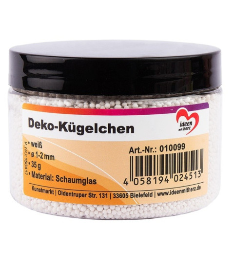Deko Kügelchen weiss