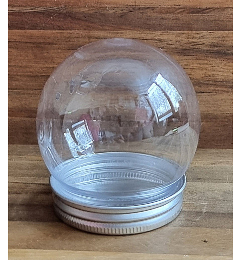 Kunststoff Kugel mit Silber Deckel
