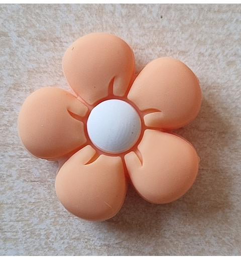 Silikon Blumen Perle lachs