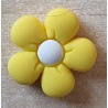 Silikon Blumen Perle gelb