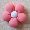 Silikon Blumen Perle rosa