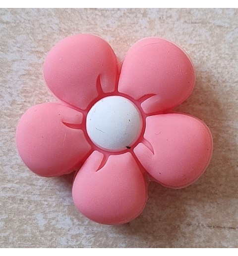 Silikon Blumen Perle rosa