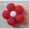 Silikon Blumen Perle rot
