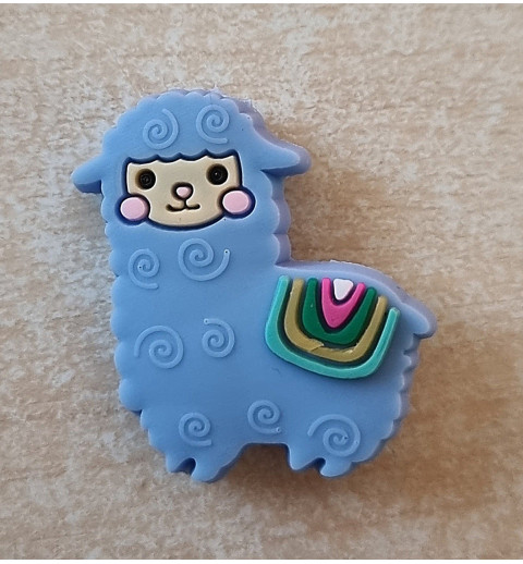 Silikon Lama Perle blau