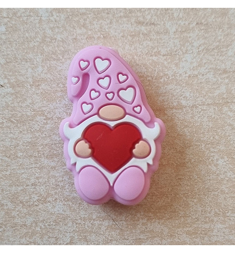 Silikon Wichtel Perle pink