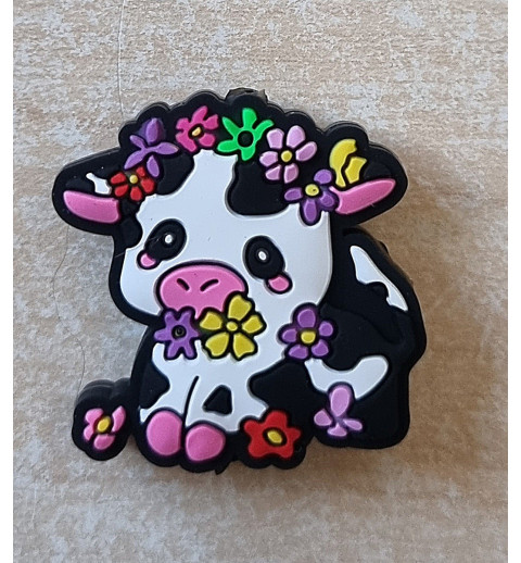 Silikon Kuh Perle bunte Blumen