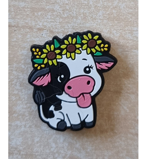 Silikon Kuh Perle gelbe Blumen