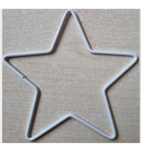 Metall Stern weiss