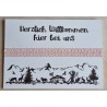 Schild weiss/braun/lachs  " Herzlich Willkommen/Alpenfeeling "