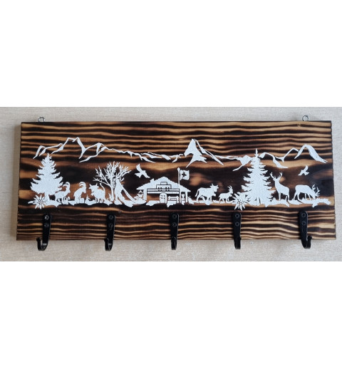 Garderobe geflammt Alpenfeeling