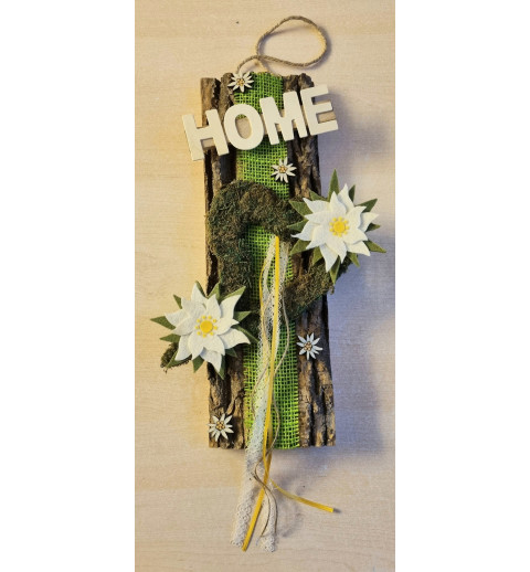 Tür/Wanddeko Home/Edelweiss