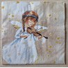 Serviette Engel mit Geige