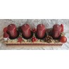 Adventsgesteck weinrot