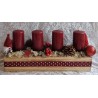 Adventsgesteck weinrot