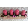 Adventsgesteck pink