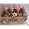 Adventsbalken geflammt Alpenfeeling/rosa