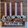 Adventsgesteck Alpenfeeling rosa