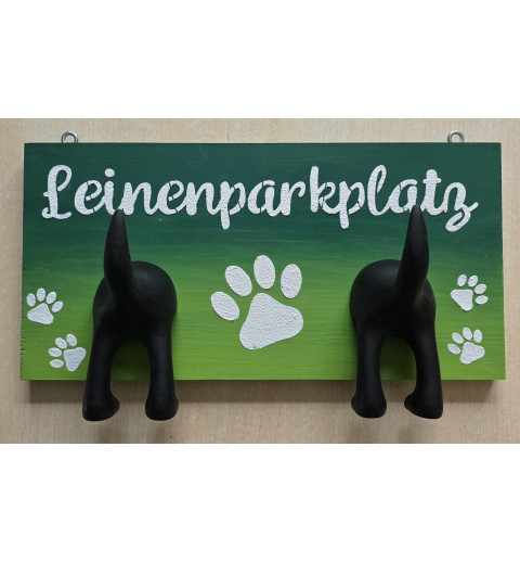 Leinenparkplatz grün/hellgrün