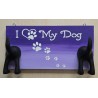 Leinenparkplatz " My Dog "  flieder/violette