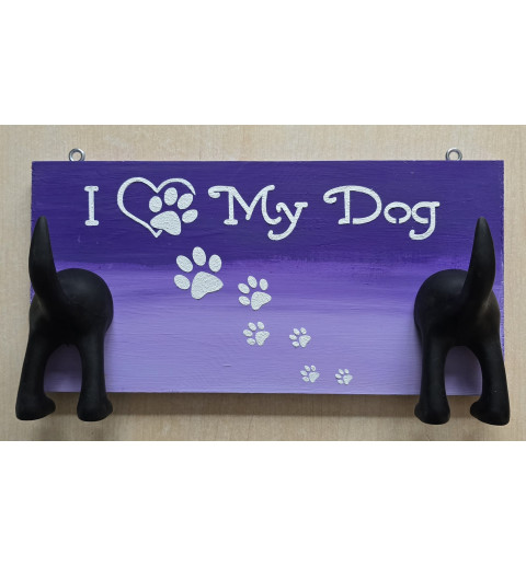 Leinenparkplatz " My Dog "  flieder/violette