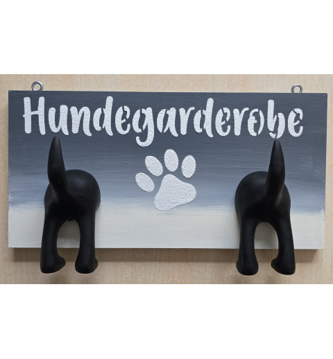 Hundegarderobe  grau/creme