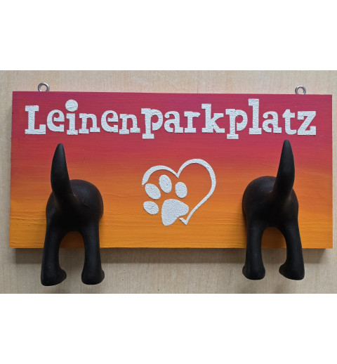 Leinenparkplatz pink/orange