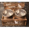 Katzen Futter/Wassernapf geflammt " Meins!! "