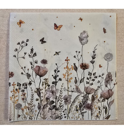 Serviette Blumenfeld