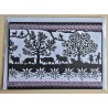 Karte neutral Alpenfeeling schwarz/weiss/rosa