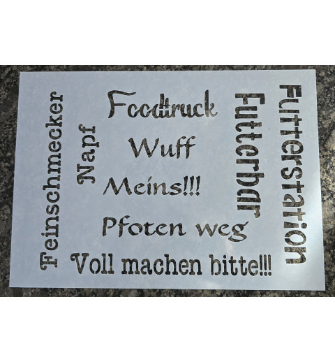 Schablone " Foodtruck........"
