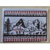 Karte neutral Alpenfeeling schwarz/weiss/rot kariert