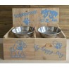 Hunde Futternapf " Schlabbernapf " hellblau