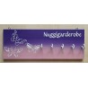 Nuggigarderobe Schmetterlinge violette/rosa