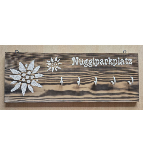Nuggiparkplatz Edelweiss geflammt/weiss