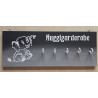 Nuggigarderobe Elefant schwarz/grau